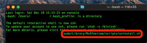 force uninstall mcafee command line.